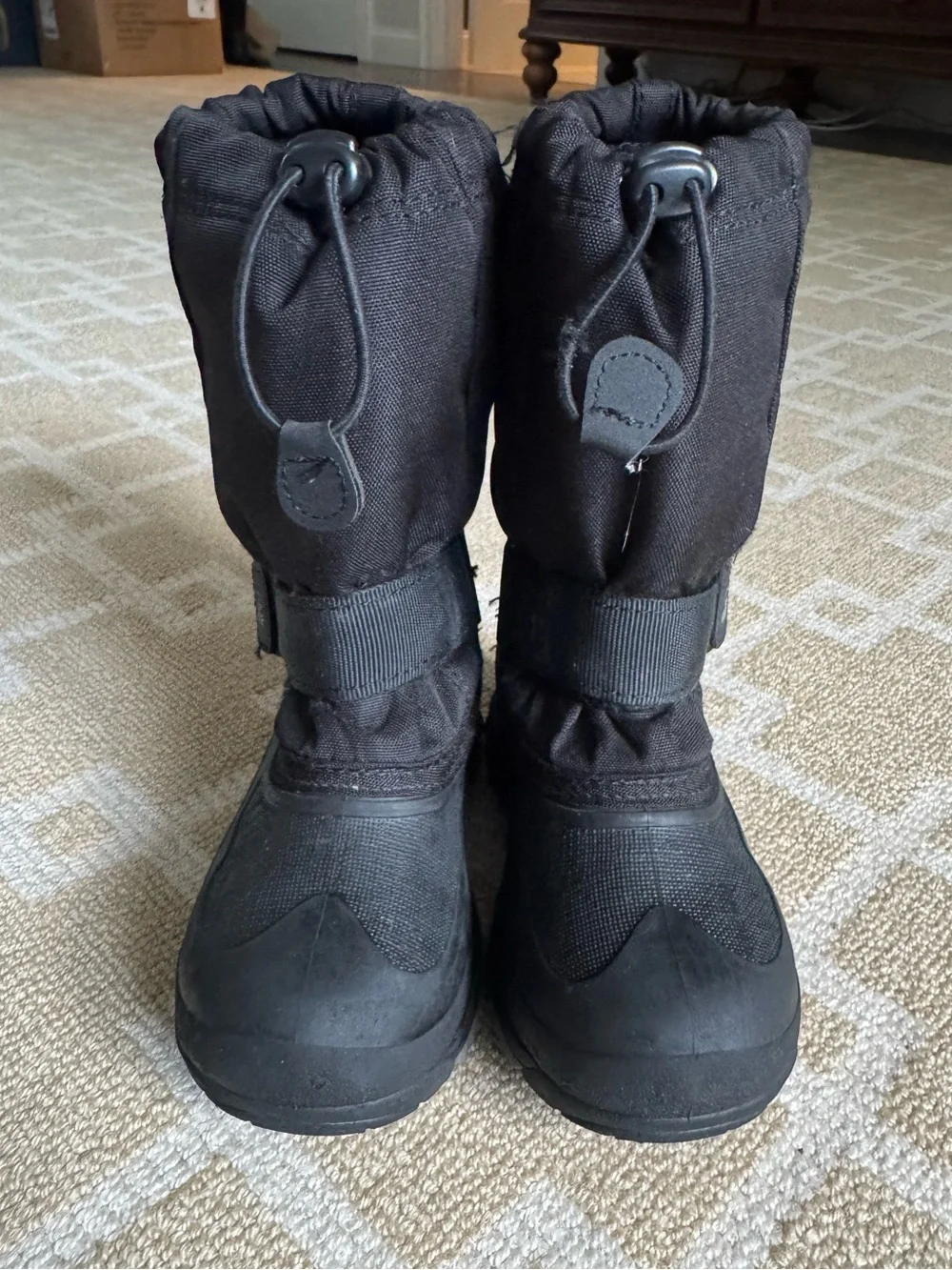 Kamik Insulated Waterproof Snow Winter Boots Black Kids Size 13